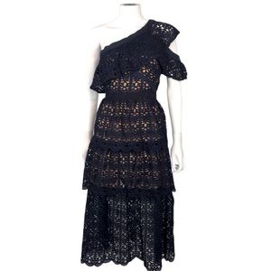 Self-Portrait lace maxi dress